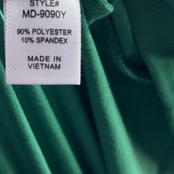 Zenana V Neck Cami Maxi Tiered Dress Stretch Side Pockets Kelly Green Womens NEW - Picture 8 of 8